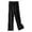 Black, variant on Tanghaowl Summer Women's Plus Size High Waist Ice Silk Wide Leg Pants Thin Loose Casual Trousers Students Flowing Straight Cut Blue XXXL