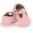 thumbnail image 4 of Baby Girl Mary Jane Flats Lace Bow Non-Slip Soft Sole Newborn First Walker Wedding Princess Party Dress Shoes, 4 of 6