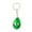 Green, variant on 3.75" Tear Drop Shape Seashell Inside Keychain – Glowing at Night: 1 Pack