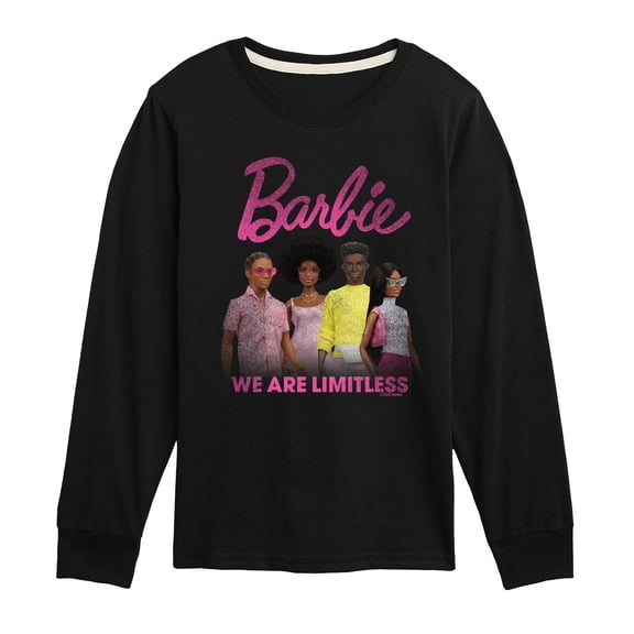 Barbie - Black History Tonal Washed - Youth Boys Long Sleeve Graphic T-Shirt