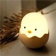 thumbnail image 1 of paquete de linda luz nocturna para niños, luz de noche blandita de silicona Kawaii Chocochick para guardería, regalo para niñas, lámpara LED portátil recargable con sensor táctil para adolescentes., 1 of 5