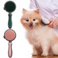 thumbnail image 2 of Reusable Pet Comb - Solid - Easily Clean - Convenient - Harmless Massage - Ergonomics Handle - Self Cleaning Slicker Brush - for Dogs Grooming, 2 of 8