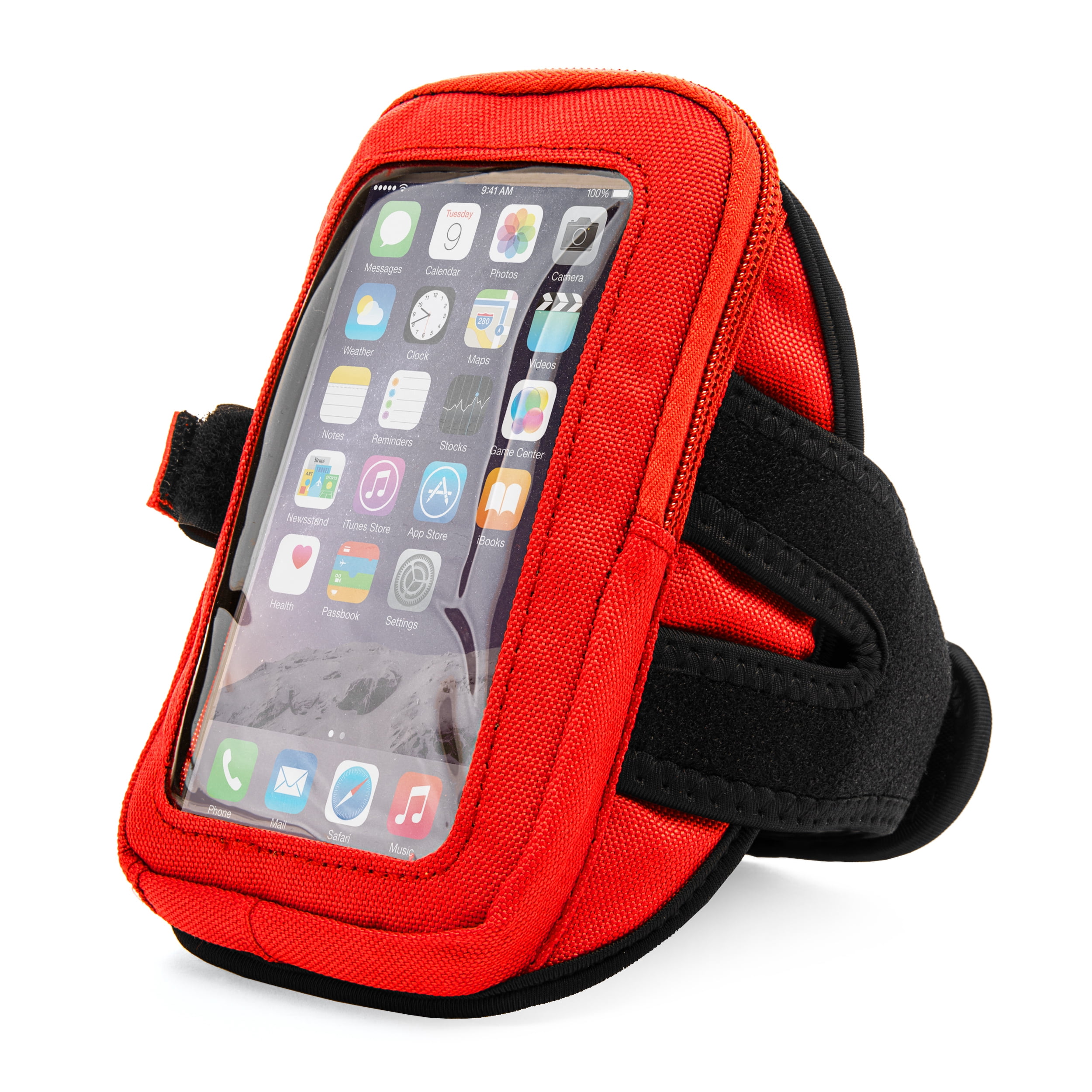 VANGODDY Universal Workout Zippered Armband fits Apple iPhone X, 7, 8, Google Pixel 2, Samsung s8, s8+ and others up to 6" x 3"