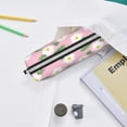 thumbnail image 6 of Yiaed Daisies Flowers Print Leather Pencil Case - Leather Pen Pencil Holder - Elegant & Practical Pencil Pouch for Work & Office, 6 of 7