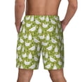 thumbnail image 2 of Lsque Mens Swim Trunks Funny Chicken Pattern - Bathing Suit Compression Liner - Beach Swim Shorts Swimwear - (S-3XL) - Stretch Quick Dry -X-Large, 2 of 9