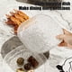 thumbnail image 5 of Bandeja de plástico apta para microondas, apta para lavavajillas, lavable a mano, para uso doméstico, apta para alimentos, para postres, ensaladas de frutas y dulces, juego de cinco bandejas + una bas, 5 of 6