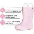 thumbnail image 6 of Kushyshoo Little Big Kids Rain Boots Boys Girls Pink Solid Boots Size 6, 6 of 6