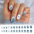 thumbnail image 5 of Acrylic Striped On Nails for Women and Girls Full Set 24 with Glue Design Nail Tips Kit, 5 of 7