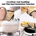 thumbnail image 7 of Non-Slip Mini Oven Mitts With Duck Beak Design Are Easy To Take Off And Wear And Easy To Hang For Oven Pot Tripod Barbecue Casserole Rose Gold Leopard Print Animal Skin Texture_2 1 Pc, 7 of 7
