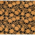 thumbnail image 4 of oneOone Cotton Poplin Twill Mustard Yellow Fabric Skull Sewing Material Print Fabric By The Yard 56 Inch Wide, 4 of 4