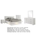 thumbnail image 5 of Bela 5 Piece Queen Bedroom Set- LED Lit Bedframe- Snow White Wood, 5 of 6