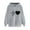 Gray, variant on ZVNAΖH Womens Hooded Sweatshirt, Valentine's Day Love Heart Graphic Pullover Sweatshirts with Drawstring Pockets, Gifts for Women, On Sizes S-2XL