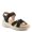 BLACK, variant on Delosa Women’s Comfort Sandal with Soft Arch Support & Easy Wear