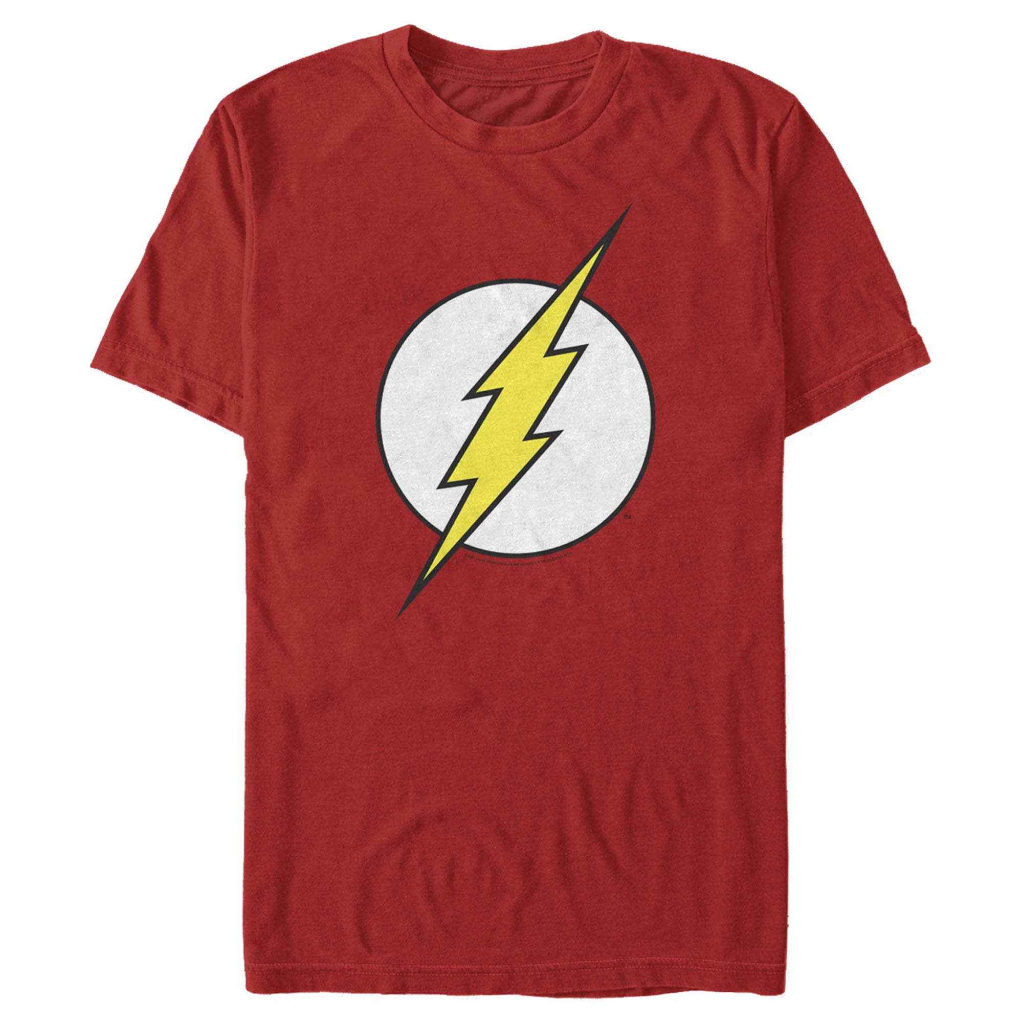 Mens The Flash Classic Logo Graphic Tee Red 2X Large - Walmart.com