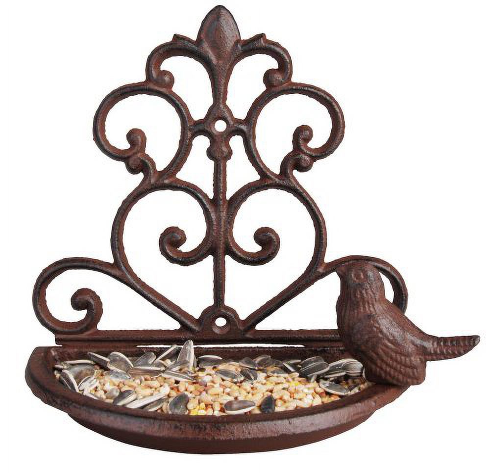 Esschert Design Wall-Mounted Bird Feeder – Decorative Garden Feeder for Small Birds