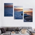 thumbnail image 4 of ONETECH Wall Art Paintings Sunrise frozen river Beautiful winter landscape lake morning time Canvas Art Print wall Poster Artwork for living Room Bedroom Wall Decor and Home Decor 12''x16''X3 Panels, 4 of 4