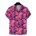 thumbnail image 2 of Camisa hawaiana de moda para hombre, camisas con estampado floral en 3D de verano, camisas de solapa, camisas de manga corta Y2k con botones, blusas de playa de gran tamaño, 2 of 5