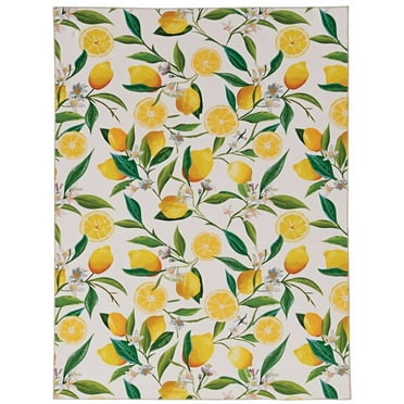 Linon Washable Saylor Polyester 5'x7' Rug in Ivory