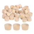 thumbnail image 1 of Uxcell 80Pack Tapones de botón de madera, 12mm/0.47" Tapón de agujero de tornillo de cabeza plana de madera, 1 of 6
