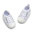 thumbnail image 5 of Loyisvidion Boys Casual Sneaker,Toddler Shoe,Soft Sole Toddler Shoe,0-1 Year Old Baby Indoor Shoe,9 Colors Available,White 0-3 Months, 5 of 6