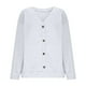 thumbnail image 5 of Tops de otoño para mujer,Blusa informal de poliéster con cuello en V y mangas largas con cordones para mujer, corte holgado para uso diario, sopatenor, 5 of 9