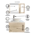 thumbnail image 2 of Combo de Gabinete para Baño con Ovalin Y Monomando + Botiquin con Espejo, 2 of 5