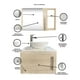 thumbnail image 2 of Combo de Gabinete para Baño con Ovalin Y Monomando + Botiquin con Espejo, 2 of 5
