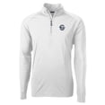 thumbnail image 2 of Men's Cutter & Buck White Penn State Nittany Lions Adapt Eco Knit Stretch Recycled Quarter-Zip Pullover Top, 2 of 3