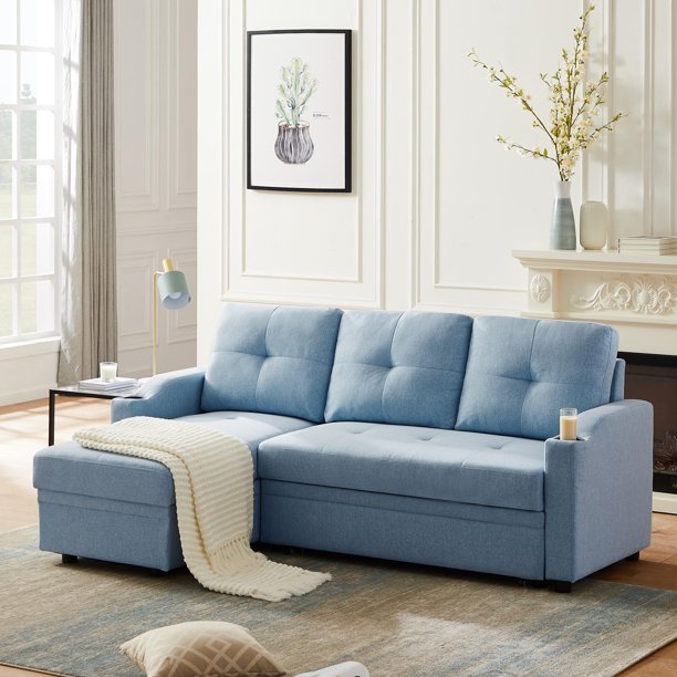 Beyamis Modular Sofa Sleeper Bed Reversible Recliner With Storage Two Cup Holders For Living Room Furniture Blue Com - Modular Sectional Sofa Sleeper Beyamis Modular Sofa Sleeper Bed Reversible Recliner With Storage Two Cup Holders For Living Room Furniture Blue Com - Modular Sectional Sofa Sleeper