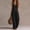 *Black, variant on Women's Linen Blend V Neck Sleeveless Wide Leg Jumpsuit,Casual Romper with Pockets for Summer Khaki,Women's Plus L