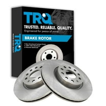 TRQ Front Disc Brake Rotor Pair Set for A3 / A3 Quattro / Beetle / CC / Eos / Golf / Golf Alltrack / GTI / Jetta / Passat / Q3 / Q3 Quattro / Tiguan / TT / TT Quattro