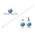 thumbnail image 3 of Uxcell 20Pcs 24" Cabinet Door Restraint with Screws, 304 Stainless Steel Cupboard Door Protector Hinge Limiter, 3 of 6