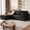 Black, variant on avobird 86'' Upholstered Pull-Out Sofa Bed, Sleeper Sofa with Reversible L/R, Polyester Fabric for Living Room, Gray