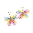 thumbnail image 1 of 2 uds pinzas para el cabello de mariposa Strade Fareast Limited Amarillo violeta satinado, 1 of 8