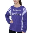 thumbnail image 2 of Ladies NFL Baltimore Ravens Recoup French Terry Long Sleeve Top, 2 of 2