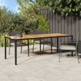 thumbnail image 1 of vidaXL Garden Table Black 250x100x75 cm Poly Rattan, 1 of 4