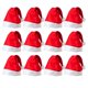 thumbnail image 1 of Sombrero De Papá Noel, Paquete De 12, Sombrero De Papá Noel Relleno, Disfraz De Navidad Para Adultos, Artículos Para Fiestas Navideñas, 1 of 8