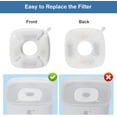thumbnail image 5 of Jinswick 8PCS Cat Fountain Replacement Filters for Veken 95Oz/2.8L Automatic Pet Fountain and Stainless Steel Cat Water Fountain Dog Water Dispenser (4 Carbon Filters+4 Sponge Filters), 5 of 10