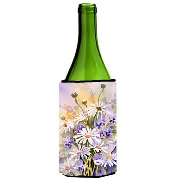 Daisies by Maureen Bonfield Wine Bottle Can cooler Hugger