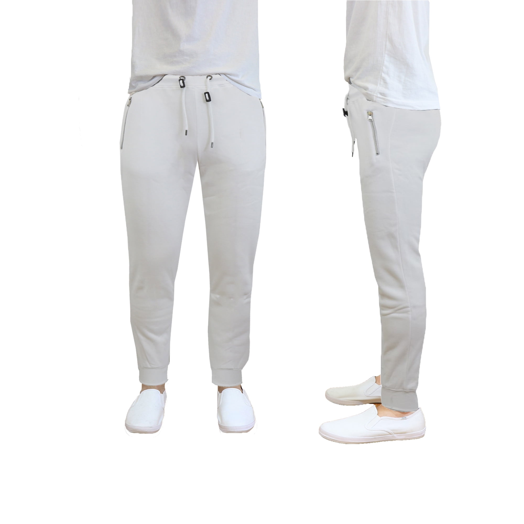 galaxy by harvic men's slim fit fleece jogger pants