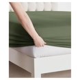 thumbnail image 3 of Bed Sheets, Premier 1800 Series Bed Sheet Set, Deep Pocket, Wrinkle, Fade, Stain Resistant, Luxury Soft Bedding Sheets & Pillowcases, King, Olive Green, 3 of 7