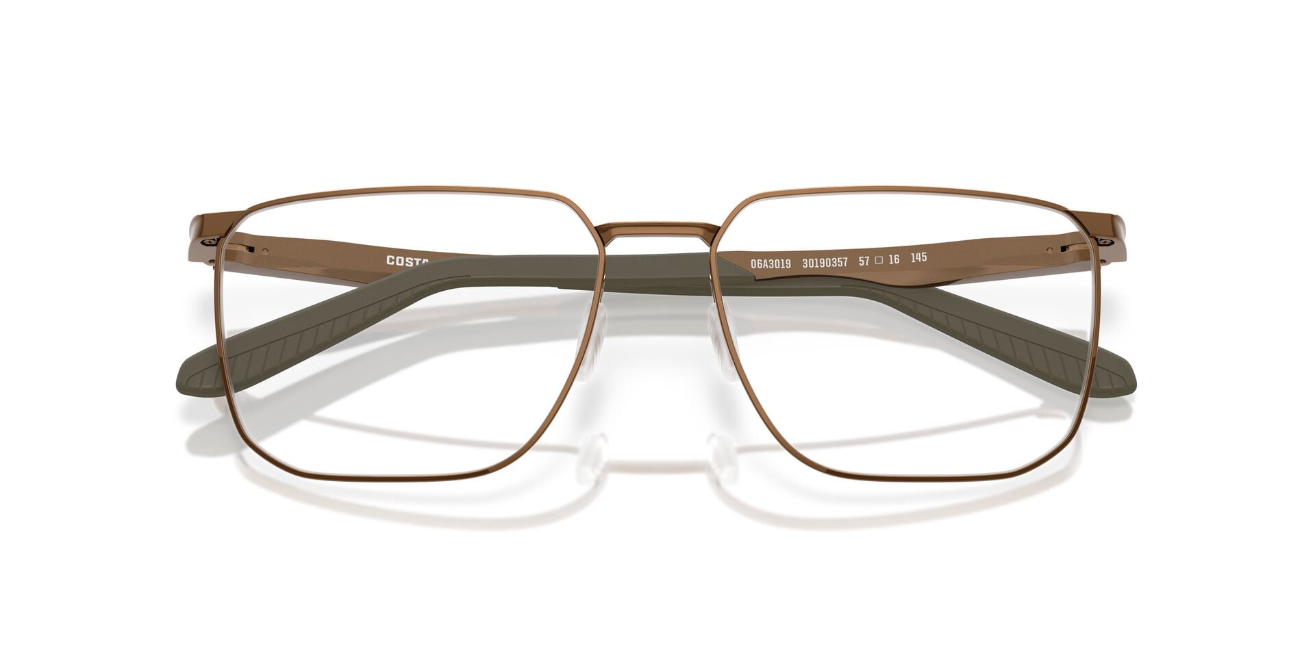 Costa Del Mar Unisex Size 55 BRD 620 Optical Eyeglasses, Rustic Bronze/Demo Lens