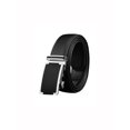 thumbnail image 1 of Allegra K Men's Sliding Buckle Holeless Adjustable PU Ratchet Belt, 1 of 7