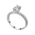 thumbnail image 1 of Elegant Full Rhinestone Ring Alloy Jewelry Daily Accessories Ring Personalized Gift, 1 of 9