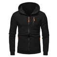 thumbnail image 4 of Boys Fleece Hoodie Full Zip Hooded Sweatshirts Teen Girls Slim Fit Jacket Long Sleeve Warm Outerwear with Zipper Pockets Coat, 4 of 6
