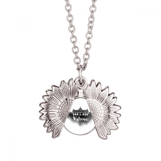 Ciudad del Vaticano Italia hito tinta Collar de girasol collar collar collar colgante