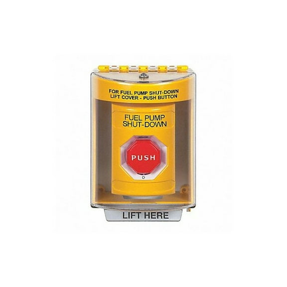 Fuel Pump Shutdown Push Button,2-7/8" D