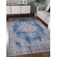 thumbnail image 3 of GLN Rugs Akhira Indoor, Machine Washable Area Rug 6'6"x9'6" Turkish Cream/Navy, 3 of 7