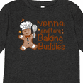 thumbnail image 4 of Inktastic Nonna And I Are Baking Buddies Boys or Girls Long Sleeve Toddler T-Shirt, 4 of 5