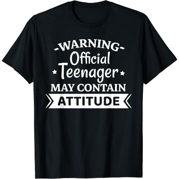 Warning Official Teenager 13th Birthday 13 Year Old Boy Girl T-Shirt